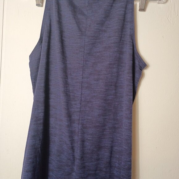 Stay Positive Work Hard Make it Happen Navy Blue Tank Top Womens L Apt 9 Active - Picture 3 of 3